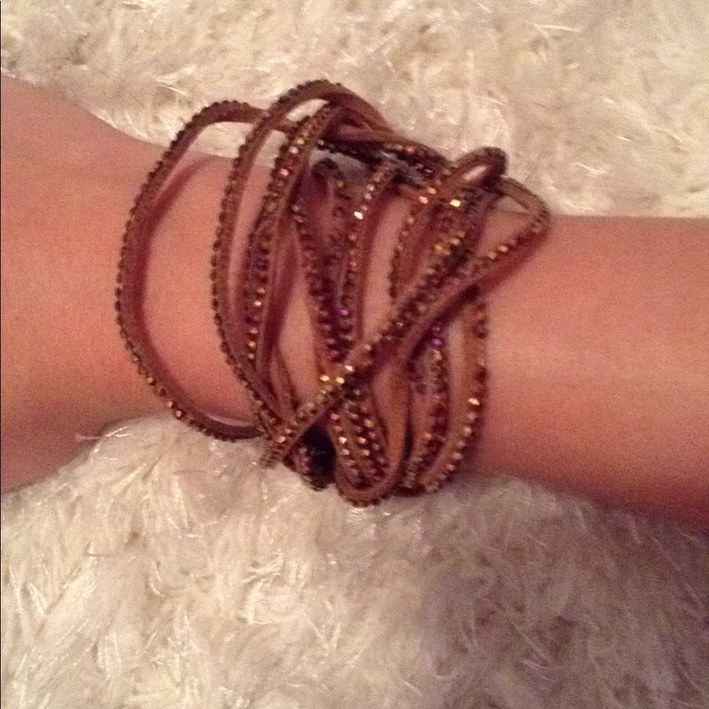 Brown wrap bracelet